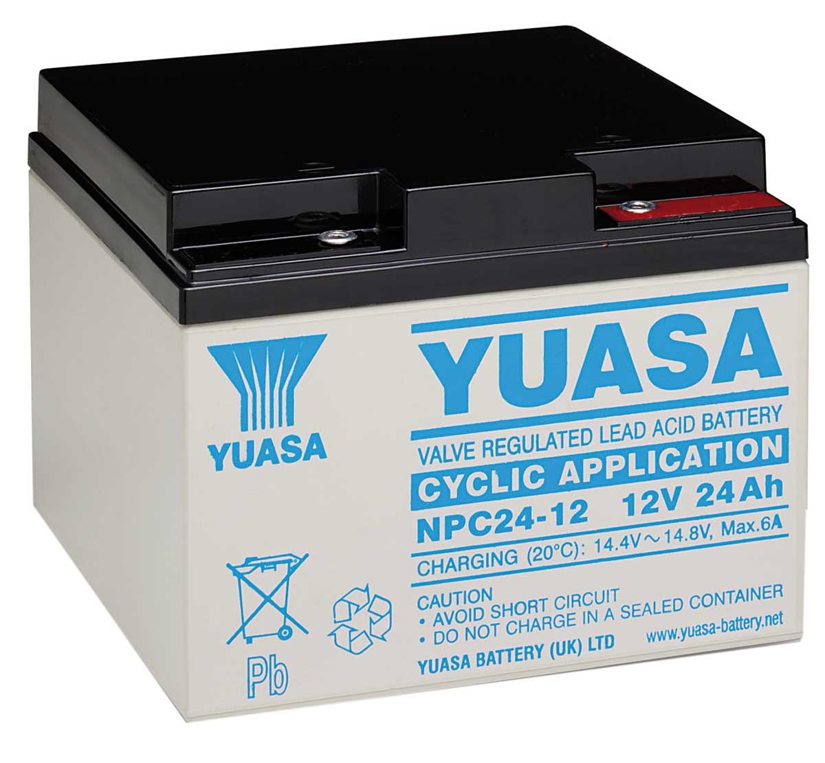 NPC24-12 Yuasa 12V 24Ah Cyclic Battery